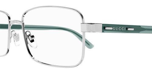 Gucci GG1586O - 006 - 59 Optikai keretek Ezüst,Zöld Szögletes