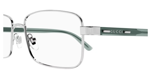 Gucci GG1586O - 003 - 56 Optikai keretek Ezüst,Zöld Szögletes
