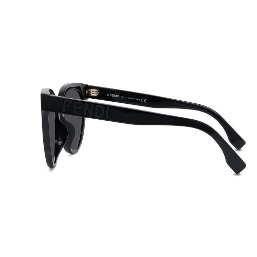 Fendi FE40008U - 01A - 56 Napszemüvegek Fekete Pillow (Lekerekített)