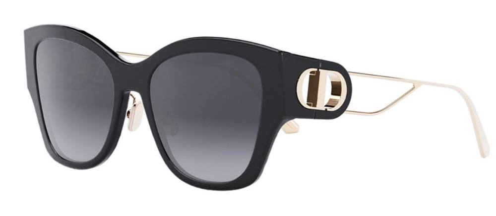 Dior 30MONTAIGNE B2U - 12A1 B - 54 Napszemüvegek Fekete Cat Eye (Macskaszem)