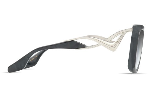Dita ICELUS DTS438-A - 02 - 55 Napszemüvegek Ezüst,Fekete Pillow (Lekerekített)