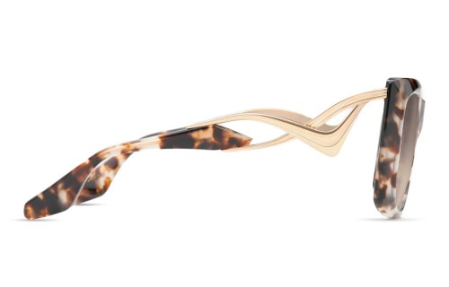 Dita ICELUS DTS438-A - 03 - 55 Napszemüvegek Havana, Arany Pillow (Lekerekített)