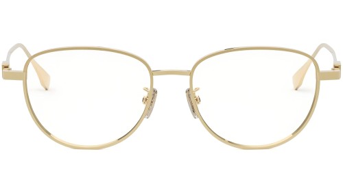 Fendi FE50109F - 030 - 52 Optikai keretek Arany Pillow (Lekerekített)