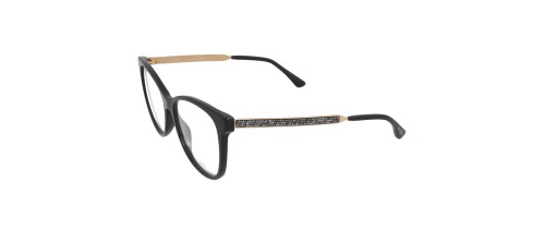 Jimmy Choo JC199 - 807 - 53 Optikai keretek Arany,Fekete Szögletes