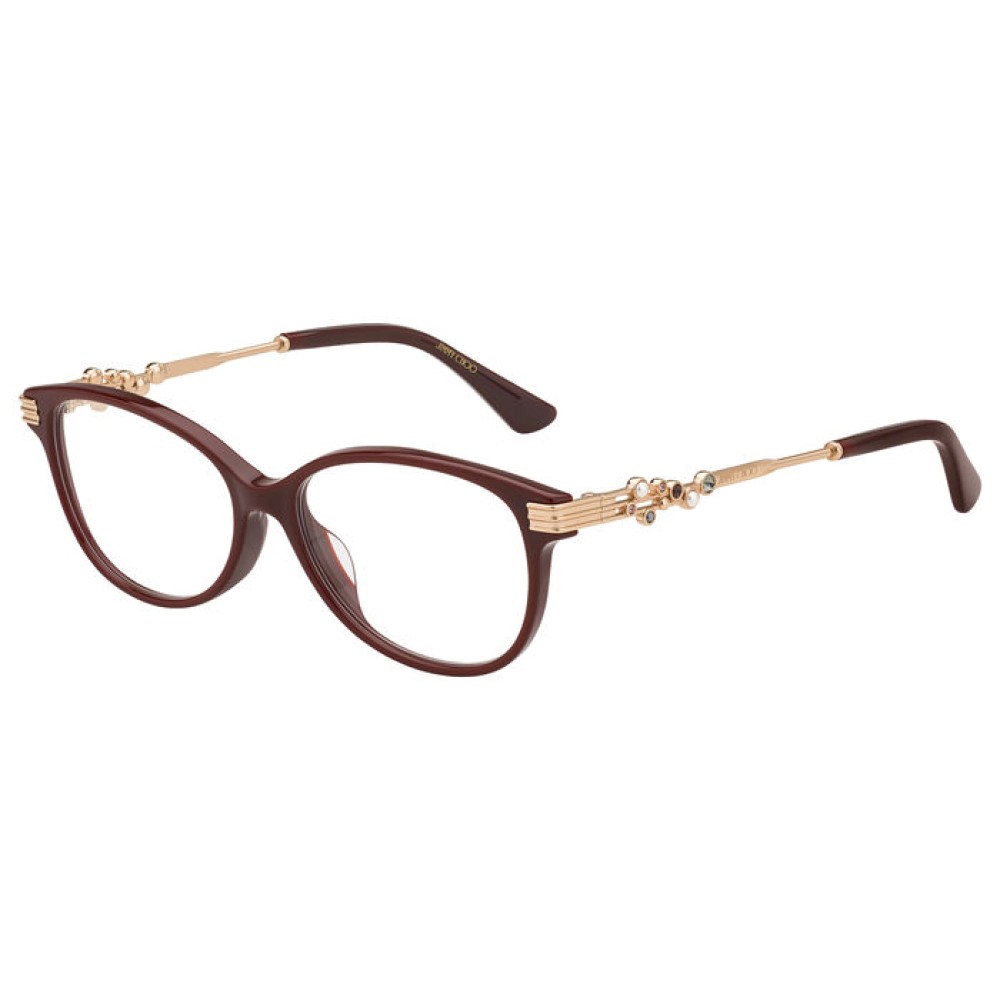 Jimmy Choo JC221/F - LHF - 53 Optikai keretek Piros,Arany Szögletes