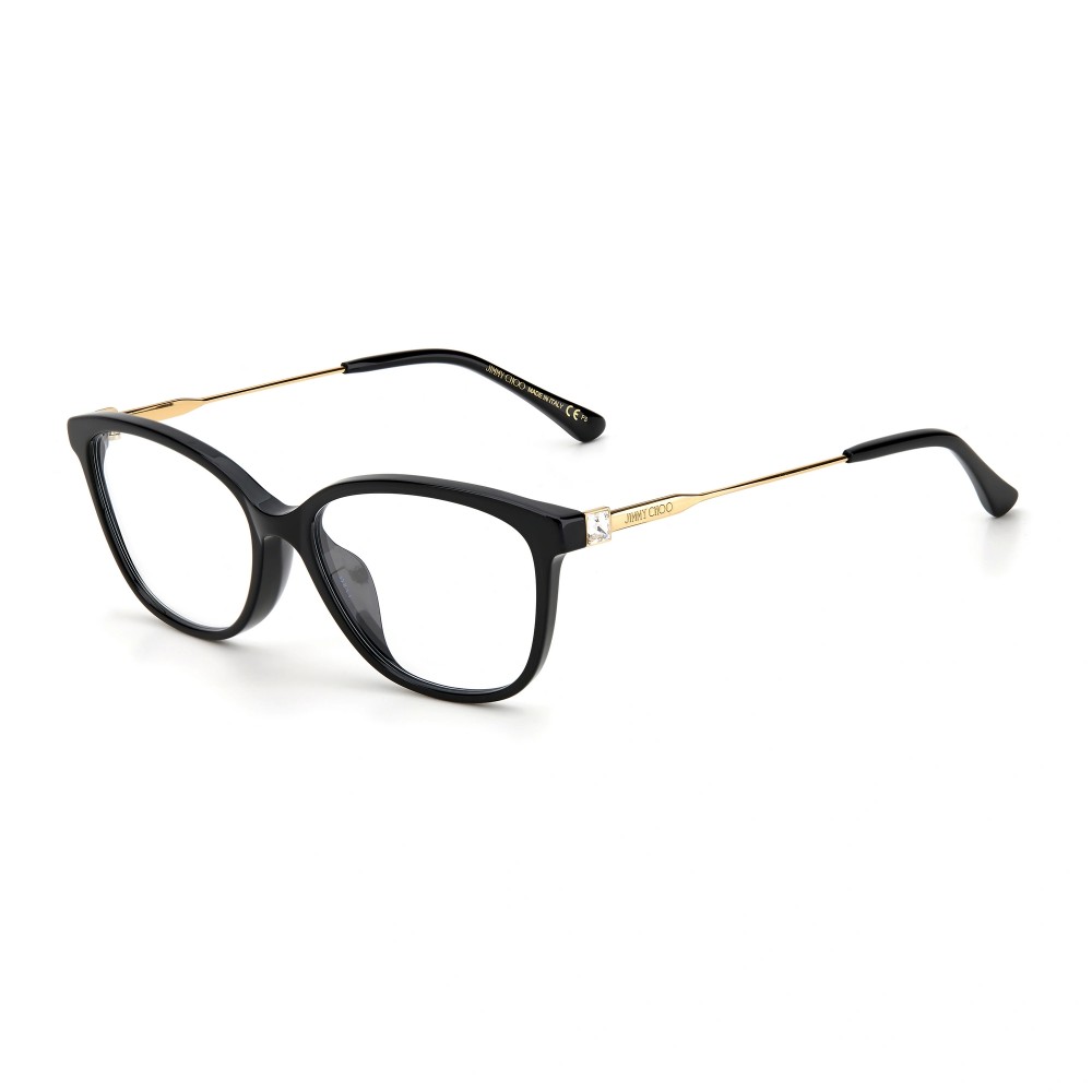 Jimmy Choo JC325/F - 807 - 53 Optikai keretek Fekete,Arany Pillow (Lekerekített)