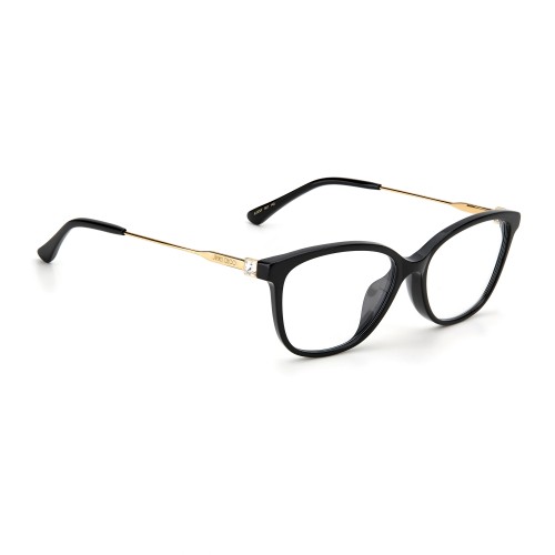 Jimmy Choo JC325/F - 807 - 53 Optikai keretek Fekete,Arany Pillow (Lekerekített)