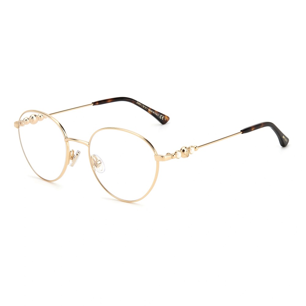 Jimmy Choo JC338 - 06J - 50 Optikai keretek Arany, Havana Pillow (Lekerekített)