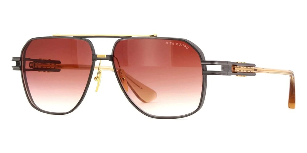 Dita KUDRU DTS436-A - 03 - 61 Napszemüvegek Arany,Fekete Pilóta (Aviator)
