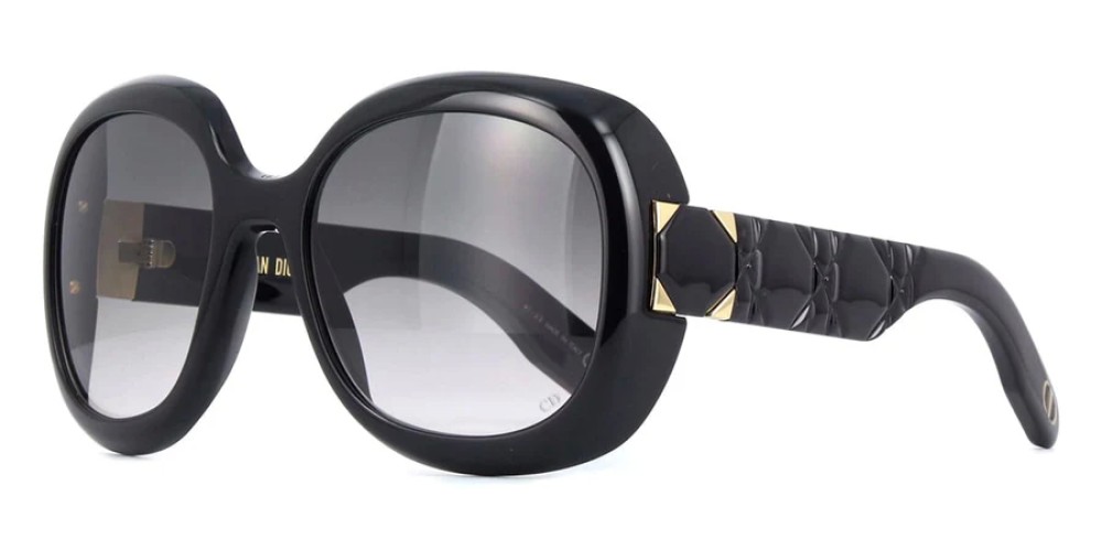 Dior LADY 95.22 R2I - 10A1 N - 58 Napszemüvegek Fekete Szögletes