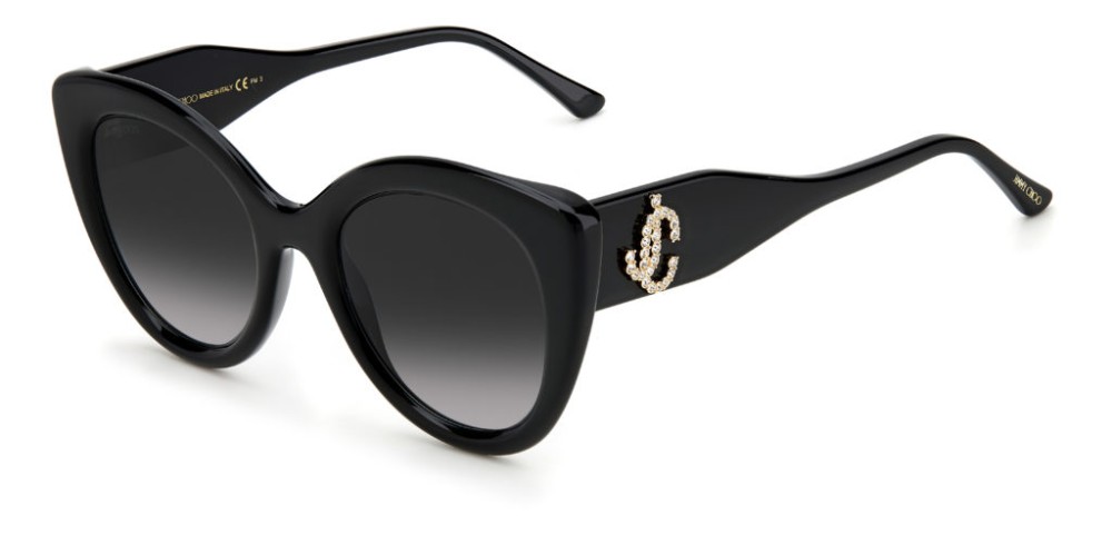 Jimmy Choo LEONE/S - 8079O - 52 Napszemüvegek Fekete Pillow (Lekerekített)