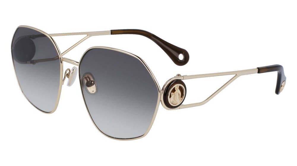 Lanvin LNV127S - 734 - 62 Napszemüvegek Arany,Barna Szögletes