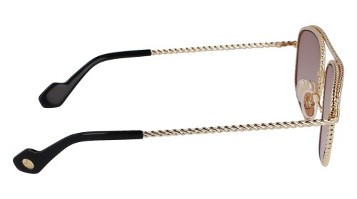 Lanvin LNV128S - 770 - 58 Napszemüvegek Arany, Fekete Pilóta (Aviator)