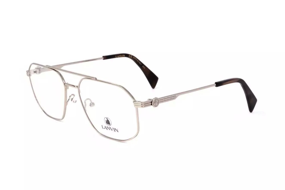 Lanvin LNV2104 - 725 - 57 Optikai keretek Ezüst, Dark Havanna Pilóta (Aviator)