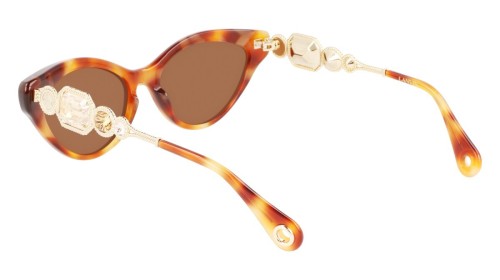 Lanvin LNV631SR - 217 - 56 Napszemüvegek Havanna, Arany Cat Eye (Macskaszem)
