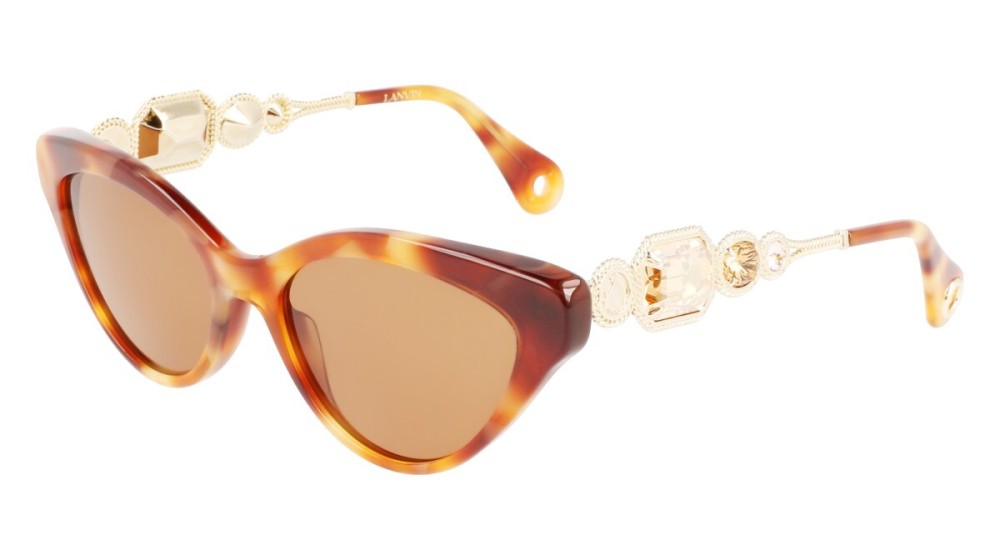 Lanvin LNV631SR - 217 - 56 Napszemüvegek Havanna, Arany Cat Eye (Macskaszem)