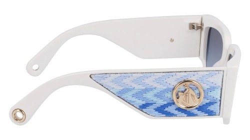 Lanvin LNV639S - 102 - 52 Napszemüvegek Fehér,Kék,Mintás Szögletes
