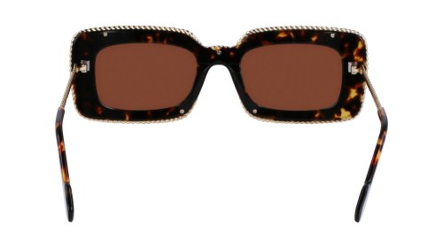 Lanvin LNV645S - 234 - 52 Napszemüvegek Dark Havanna, Arany Szögletes