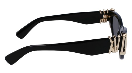 Lanvin LNV664S - 001 - 53 Napszemüvegek Fekete, Arany Cat Eye (Macskaszem)
