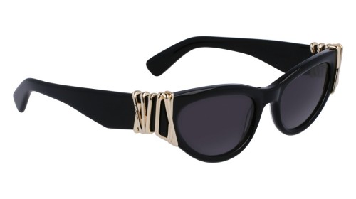 Lanvin LNV664S - 001 - 53 Napszemüvegek Fekete, Arany Cat Eye (Macskaszem)