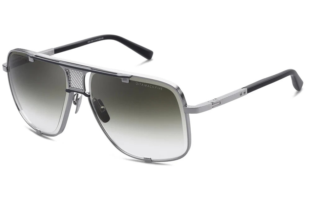 Dita MACH FIVE TITANIUM DRX-2087 - G - 64 Napszemüvegek Ezüst,Fekete Pilóta (Aviator)