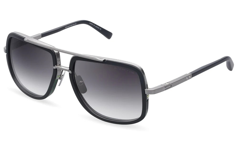 Dita MACH ONE DRX-2030 TITANIUM - E - 59 Napszemüvegek Fekete,Ezüst Pilóta (Aviator)