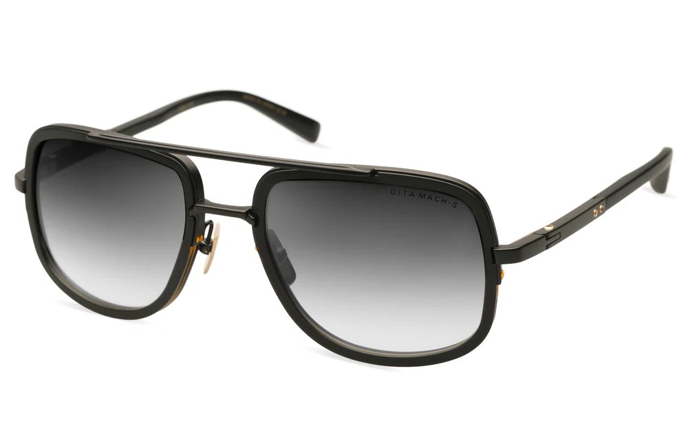 Dita MACH-S DTS412-A - 04 - 55 Napszemüvegek Fekete Pilóta (Aviator)