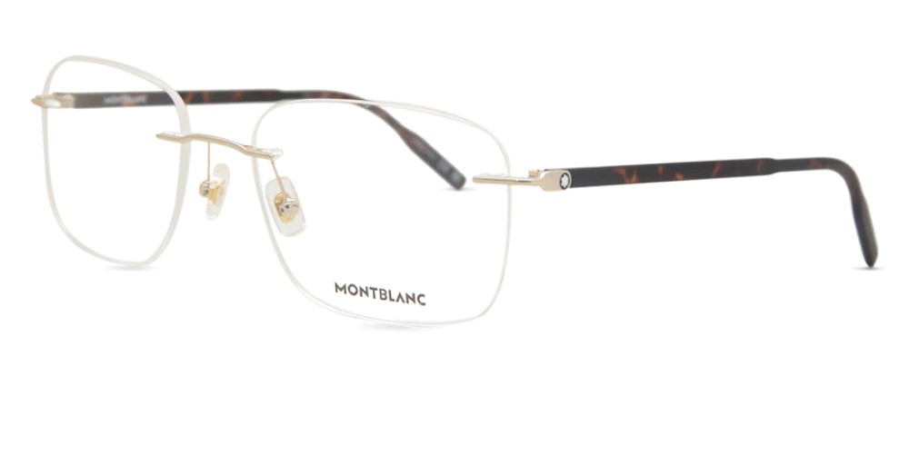 Mont Blanc MB0222O - 006 - 58 Optikai keretek Havana Szögletes