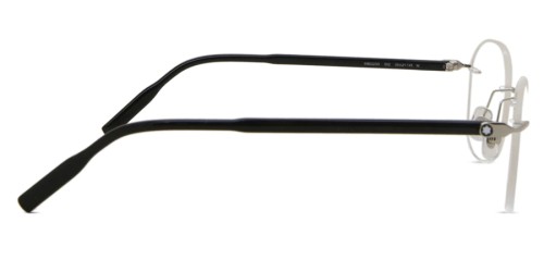 Mont Blanc MB0223O - 001 - 50 Optikai keretek Ezüst, Fekete Szögletes