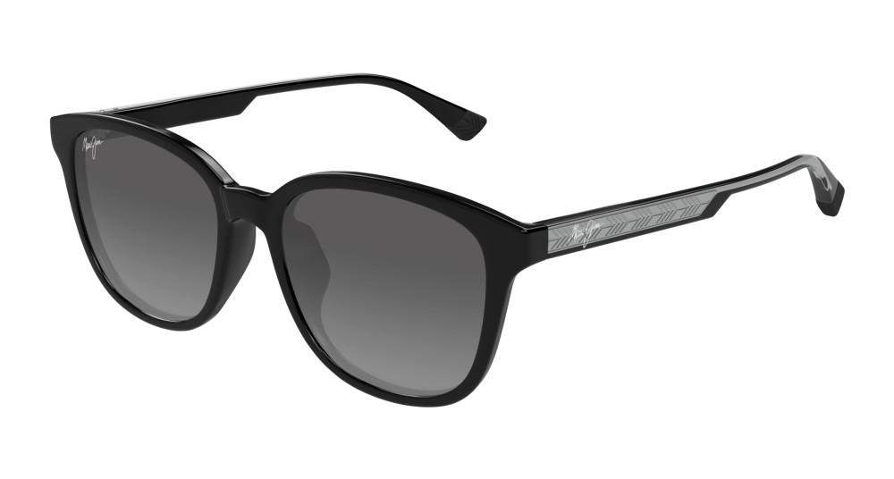 Maui Jim MJ0647SA KU'IKAHI AF - 001 - 55 - POLARIZÁLT LENCSÉKKEL Napszemüvegek Fekete Pillow (Lekerekített)