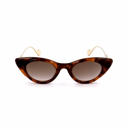 Moncler ML0102 - 53F - 45 Napszemüvegek Havanna, Arany Cat Eye (Macskaszem)