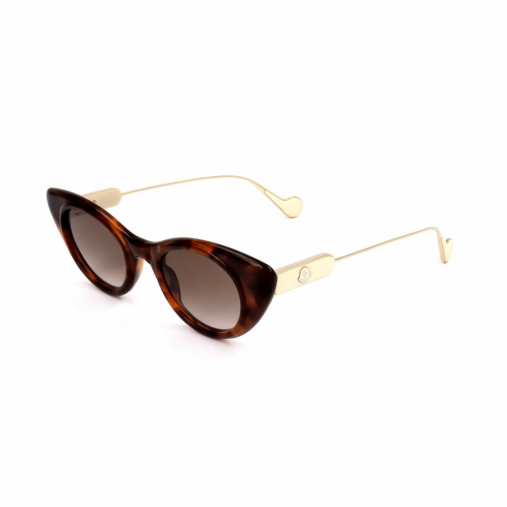 Moncler ML0102 - 53F - 45 Napszemüvegek Havanna, Arany Cat Eye (Macskaszem)
