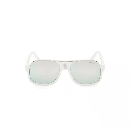 Moncler ML0208 PLEIADES - 21D - 58 - POLARIZÁLT LENCSÉKKEL Napszemüvegek Fehér Pilóta (Aviator)
