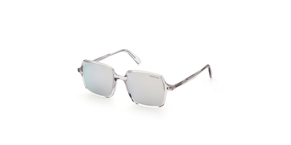 Moncler ML0212 SHADORN - 26D - 51 - POLARIZÁLT LENCSÉKKEL Napszemüvegek Átlátszó, Ezüst Szögletes