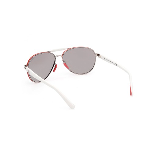 Moncler ML0241-H STELLER - 16C - 62 Napszemüvegek Fehér,Piros Pilóta (Aviator)