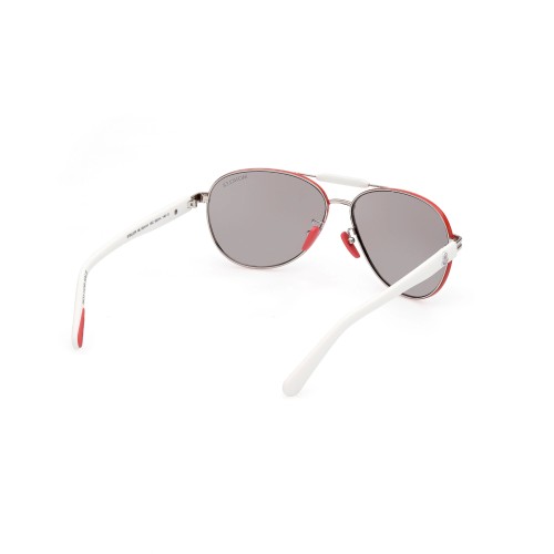 Moncler ML0241-H STELLER - 16C - 62 Napszemüvegek Fehér,Piros Pilóta (Aviator)