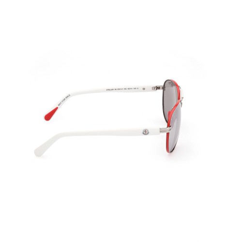 Moncler ML0241-H STELLER - 16C - 62 Napszemüvegek Fehér,Piros Pilóta (Aviator)