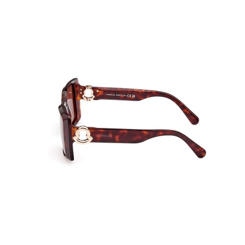 Moncler ML0244 PROMENADE - 52E - 53 Napszemüvegek Havanna Szögletes