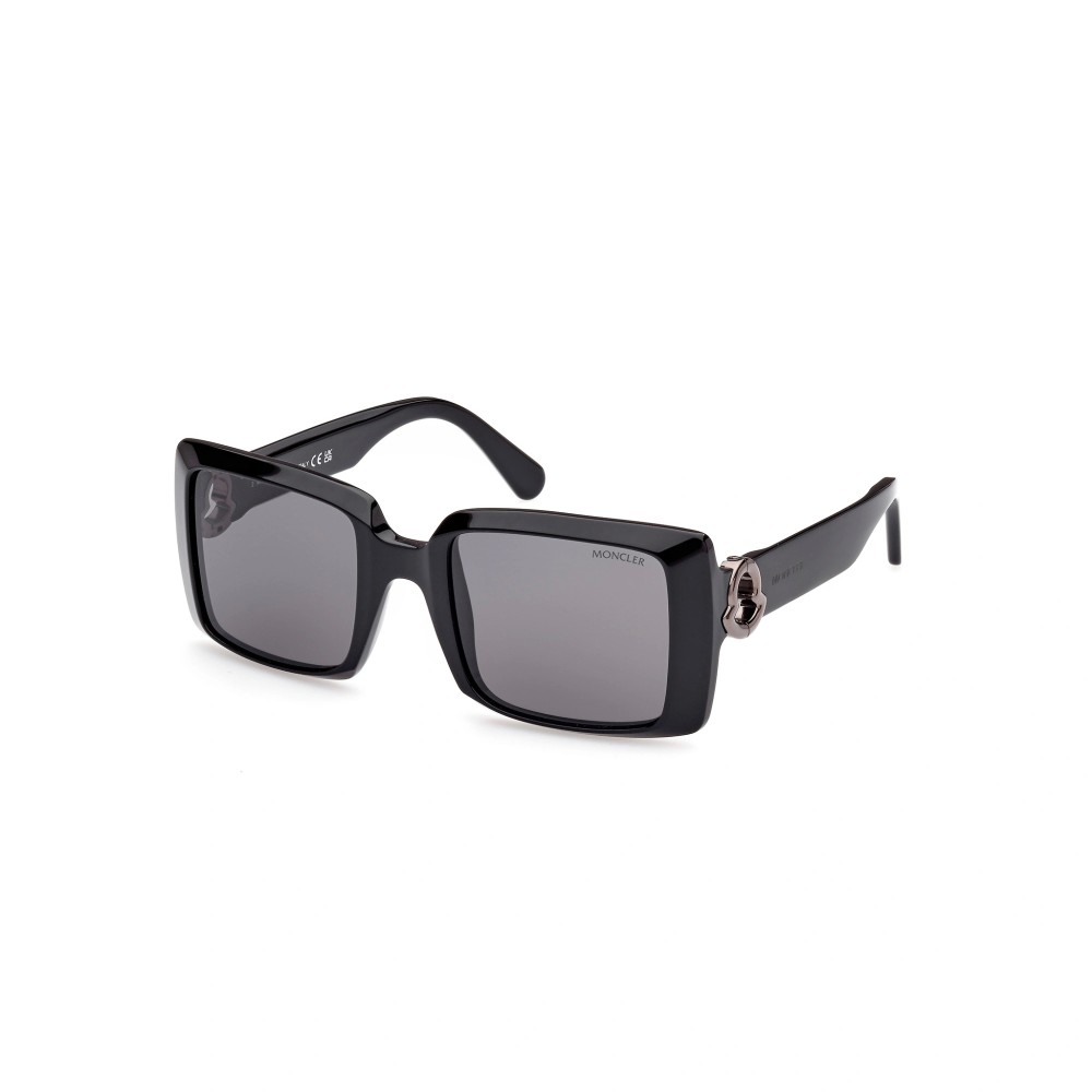 Moncler ML0244 PROMENADE - 01A - 53 Napszemüvegek Fekete Szögletes