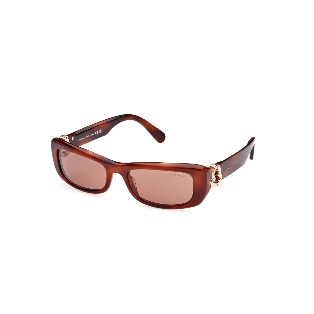 Moncler ML0245 MINUIT - 54E - 55 Napszemüvegek Havanna Szögletes