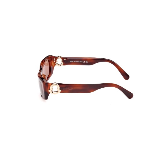 Moncler ML0245 MINUIT - 54E - 55 Napszemüvegek Havanna Szögletes
