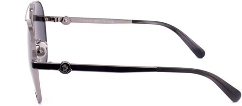 Moncler ML0263 VIZTA - 14A - 59 Napszemüvegek Ezüst, Fekete Pilóta (Aviator)