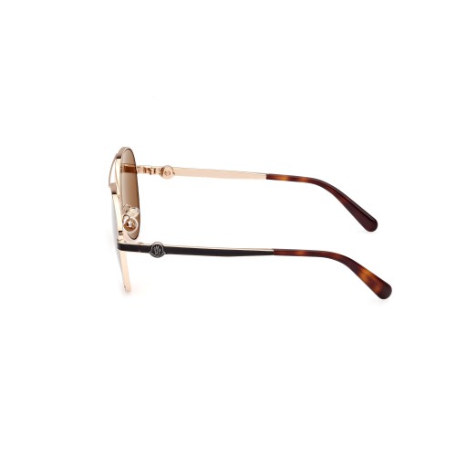 Moncler ML0263 VIZTA - 28H - 59 - POLARIZÁLT LENCSÉKKEL Napszemüvegek Rózsaarany, Havanna Pilóta (Aviator)