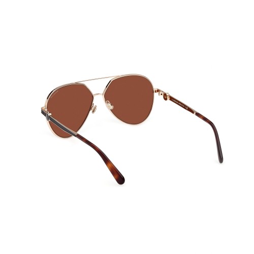 Moncler ML0263 VIZTA - 28H - 59 - POLARIZÁLT LENCSÉKKEL Napszemüvegek Rózsaarany, Havanna Pilóta (Aviator)