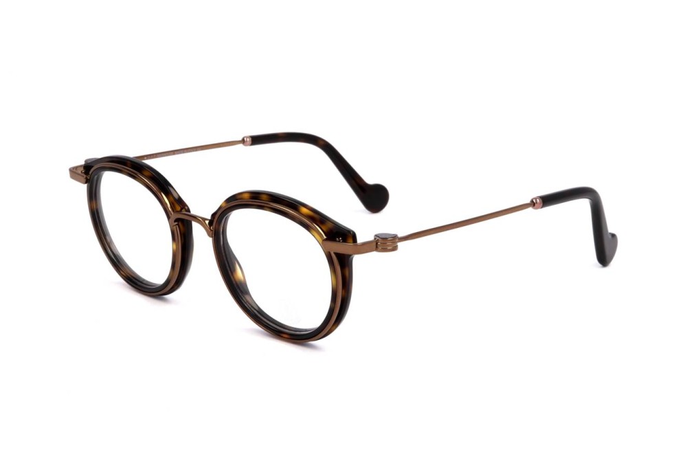 Moncler ML5007 - 052 - 45 Optikai keretek Dark Havanna, Bronz, Fekete Kerek