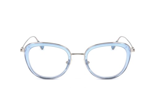 Moncler ML5048 - 084 - 50 Optikai keretek Kék,Ezüst Cat Eye (Macskaszem)