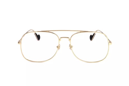 Moncler ML5060 - 032 - 58 Optikai keretek Arany, Fekete Pilóta (Aviator)