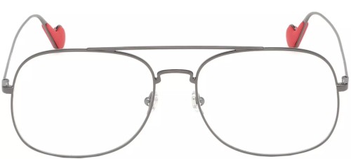 Moncler ML5060 - 008 - 58 Optikai keretek Ezüst,Piros Pilóta (Aviator)