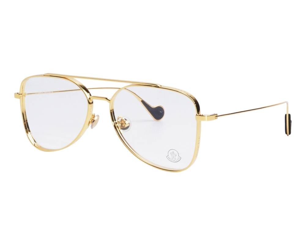 Moncler ML5083 - 030 - 57 Optikai keretek Arany,Fekete Pilóta (Aviator)