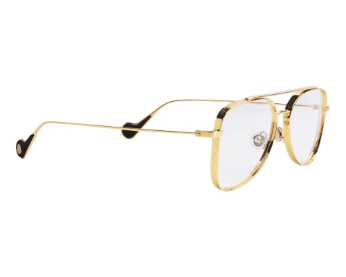 Moncler ML5083 - 030 - 55 Optikai keretek Arany, Fekete Pilóta (Aviator)